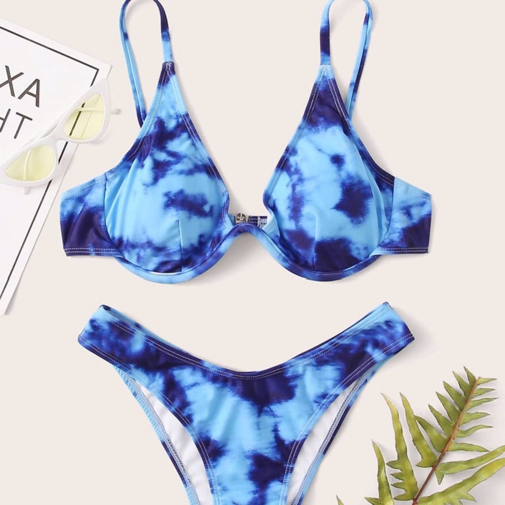 Shein tie dye bikini